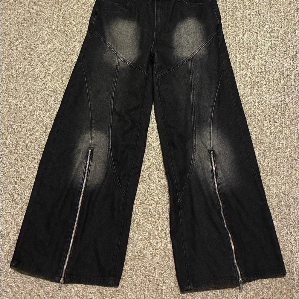 SHEIN Black Relaxed Men Jeans